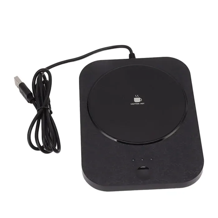 Chauffe-tasse électrique à 3 vitesses arrêt automatique chauffage rapide USB pour lait café boissons noir .
