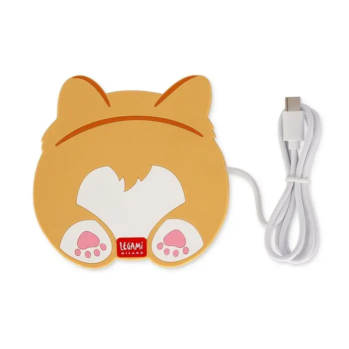 Chauffe-tasse - LEGAMI - WIU0011 - USB - Vinyle - Orange
