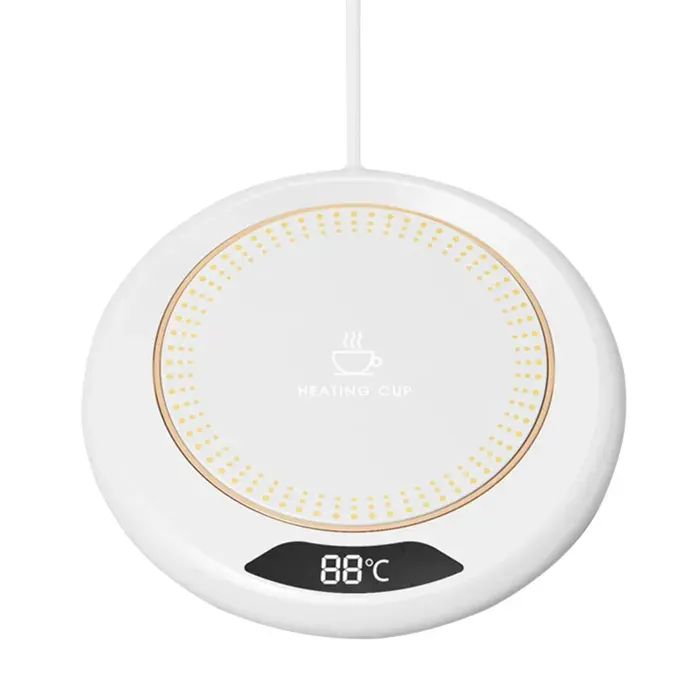 Chauffe-tasse PRINxy 3 températures arrêt auto 8 h maintien café chaud design blanc bureau Label