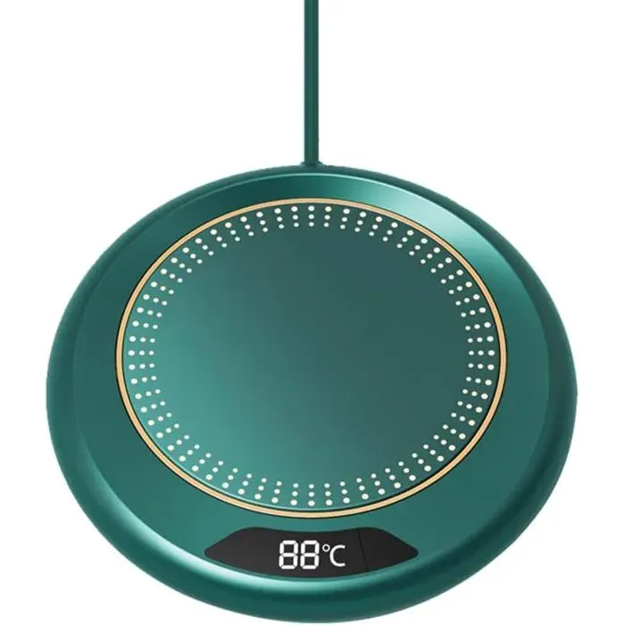 Chauffe-Tasse USB 20W avec Arrêt Automatique (8h) et 3 Températures Sous-verre Chauffant pour Bureau et Maison .