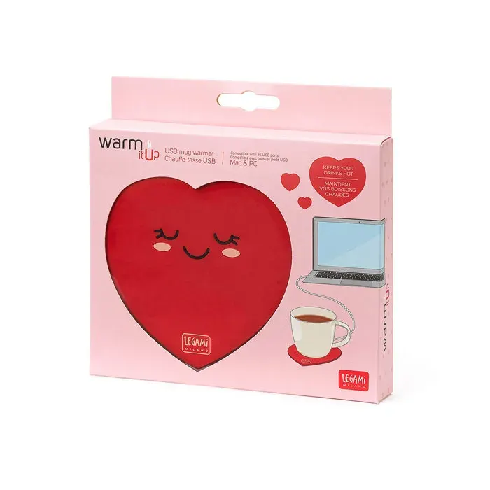 Chauffe-tasse USB LEGAMI Cœur