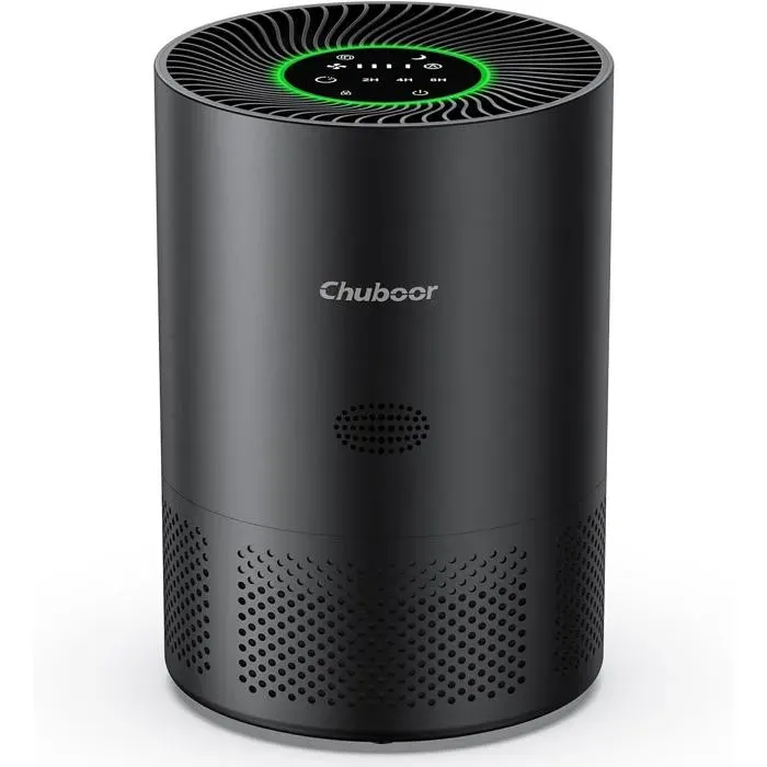 Chuboor Purificateur dair H13 True HEPA sans WiFi CADR 185 m³/h 2 kg pour chambre et salon
