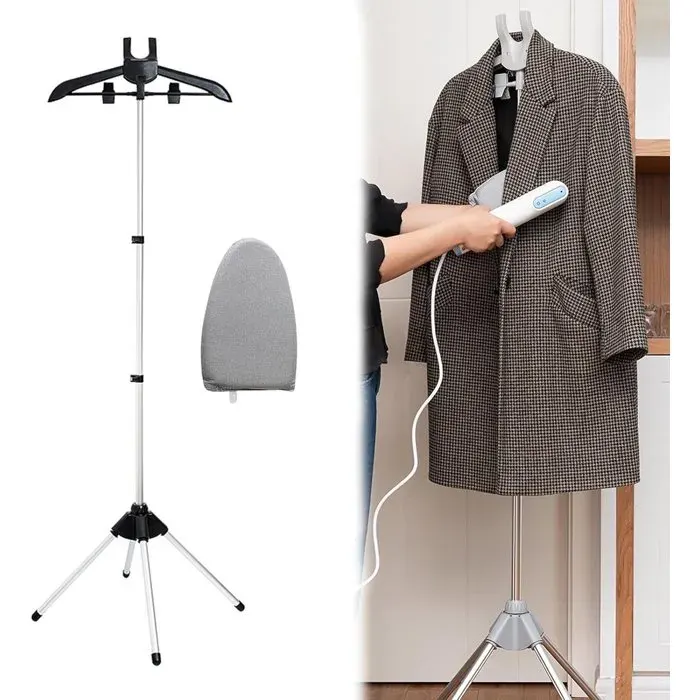 Cintre à vêtements-Cintre de repassage pliable-Cintre pour défroisseur vapeur-Cintre pliable-Cintre vapeur portatif avec gants de