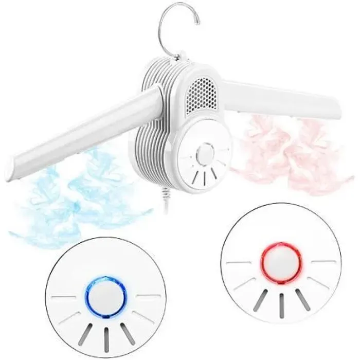 Cintre sèche-linge - SICHLER HAUSHALTSGERATE - 150 W - Air chaud et froid - Compact et léger