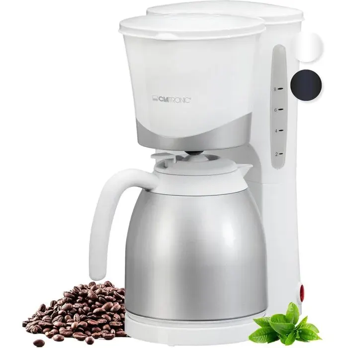 Clatronic Ka 3327 White Cafetière Pichet Isotherme 8-10 Tasses Blanc[CA297]