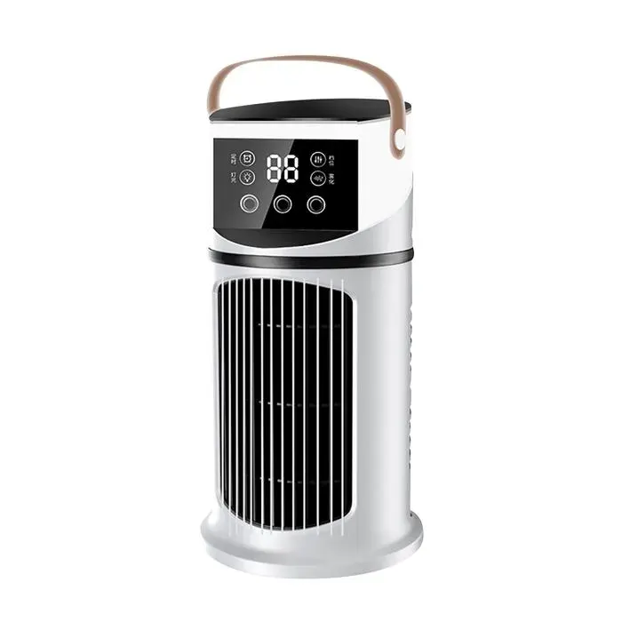 Climatiseur Portable 3-en-1 - Silencieux Autonome Évaporation - USB 7 modes minuterie 8h lumière - Camping chambre bureau