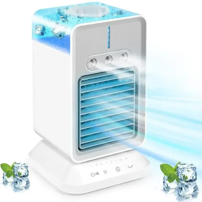 Climatiseur portatif de bureau-MARSEE-pulvérisateur à trois têtes tête secouante entièrement automatique-mini refroidisseur