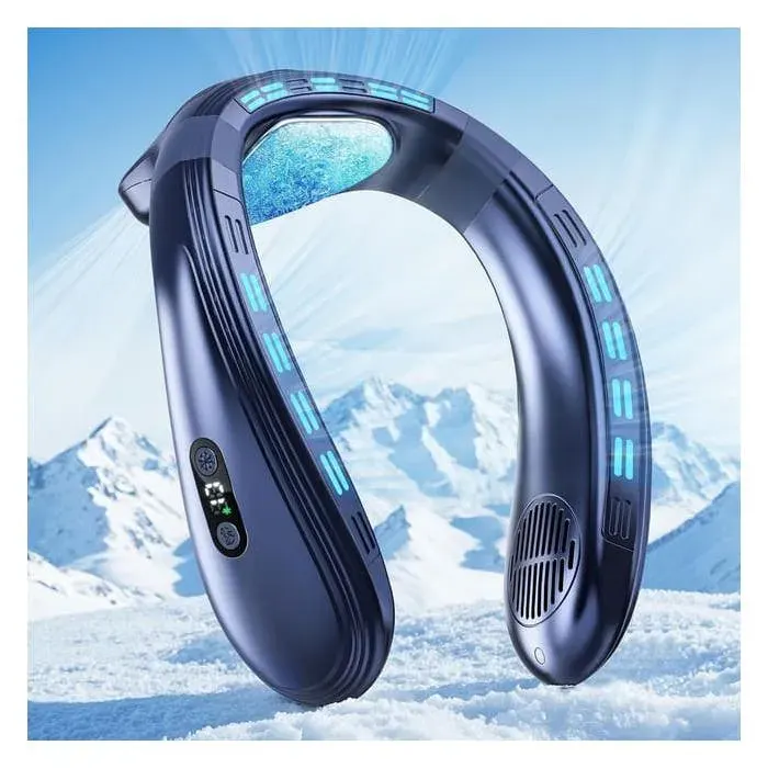 Climatiseur/ventilateur portable à porter autour du cou ventilateur de cou sans pales à refroidissement par semi-conducteur
