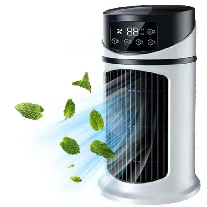 Climatiseurspetit ventilateur de ventilateur de avec6vitesses AC avec réservoir deau de300ml Évaporation de refroidisseur dair