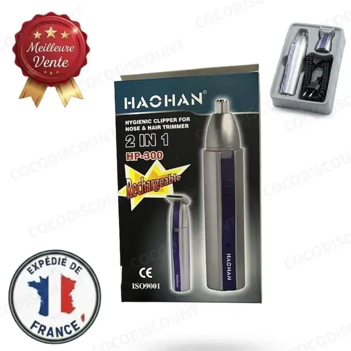 Cobye - Tondeuse Nez et Oreilles 2 en 1 Homme – Rasoir Électrique de Précision pour Poils du Visage et Finition
