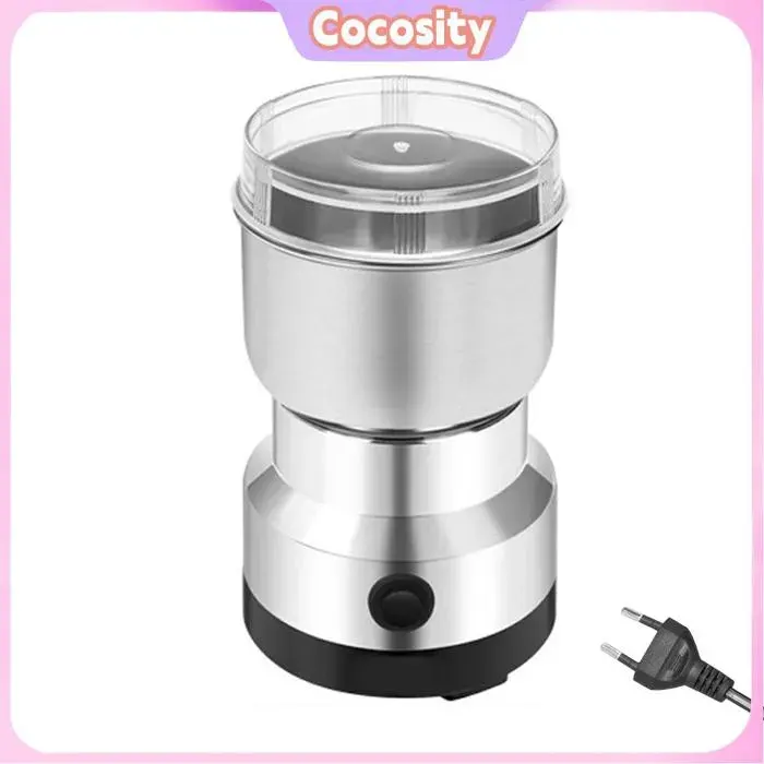 Cocosity Broyeur à Café Électrique Polyvalent Machine en Acier Inoxydable pour Graines Épices Noix