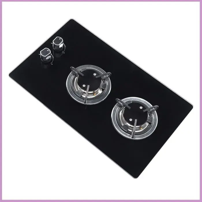 Cocosity cuisinière à brûleur marin Cuisinière à gaz marine 2 brûleurs GPL cuisinière à gaz en verre trempé Double auto outillage