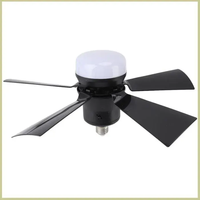 Cocosity Lumière de ventilateur de plafond Ceiling Fan Light Dimmable 3 Color Temp 3 Wind Speed 1H 2H luminaire suspension Noir