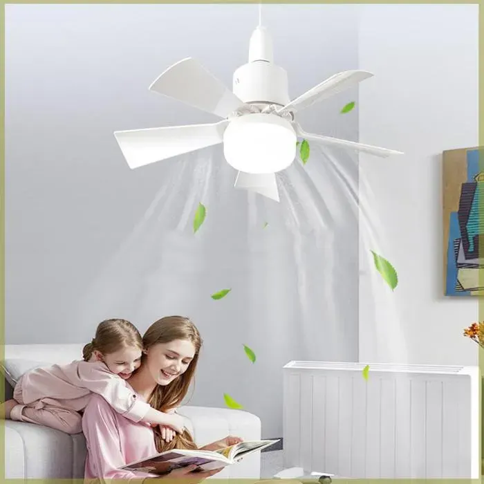 Cocosity Lumière de ventilateur de plafond Ceiling Fan Light Dimmable 3 Color Temp 3 Wind Speed 1H 2H luminaire suspension