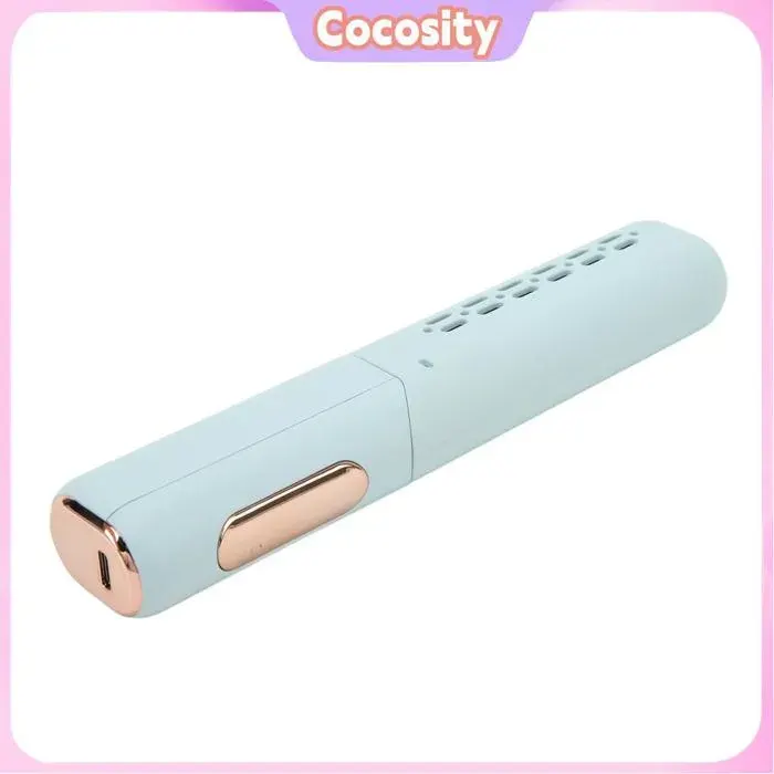 Cocosity Mini fer à lisser rechargeable Mini lisseur à cheveux rechargeable 3 températures réglables 2000 sport Bleu ciel