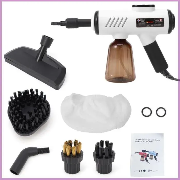 Cocosity nettoyeur vapeur multi-surfaces Nettoyeur Vapeur Portable Multi-Surface Haute auto anti-fumee Prise Prise UE blanche 220V