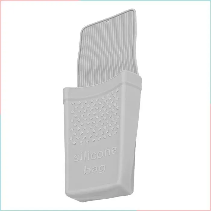 Cocosity Support de fer plat Fer à friser plat fer à lisser porte-outils pour cheveux chauds pochette en parfum brosse Gris