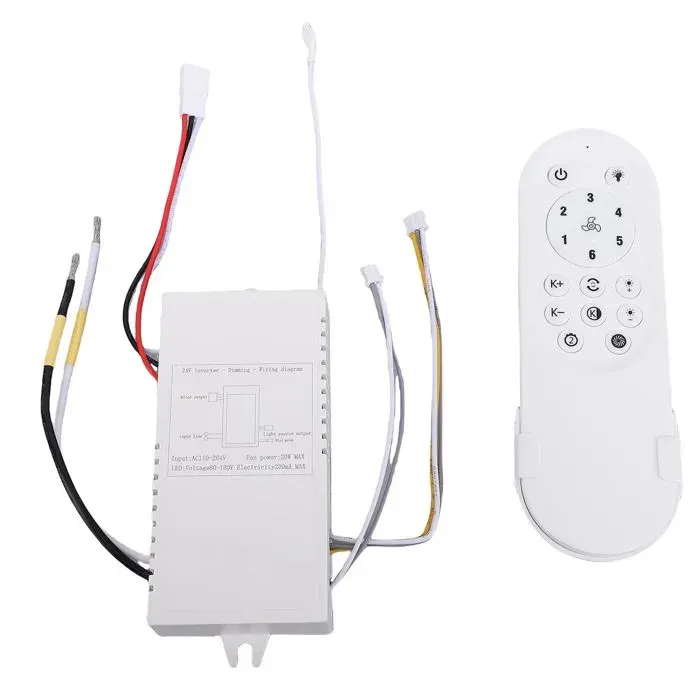 Cocosity télécommande de vitesse de synchronisation de lumière de ventilateur de plafond Kit de Télécommande de outillage poche