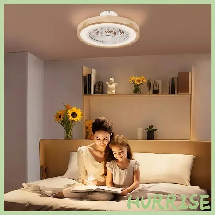 Cocosity Ventilateur De Plafond Réversible Avec Lumière Et Télécommande 6 Vitesses Minuterie Luminosité Réglable Bois Naturel