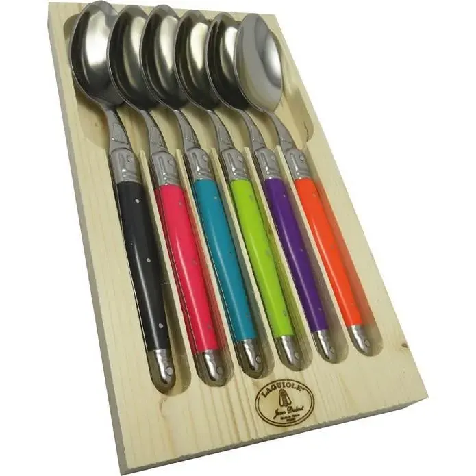 Coffret cuillère de table - JEAN DUBOST - Tonic Mix - Lot de 6 - Acier inox - Compatible lave-vaisselle