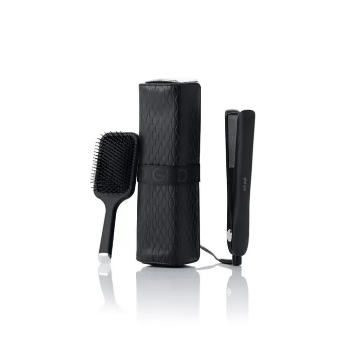 Coffret dException - ghd - Gold - Lisseur - Brosse plate - Pochette thermorésistante