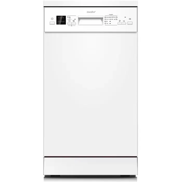 COMFEE - CFDS94736JWFR - Lave vaisselle - 9 couverts - 6 programmes - Top amovible - Panier à couverts - Blanc