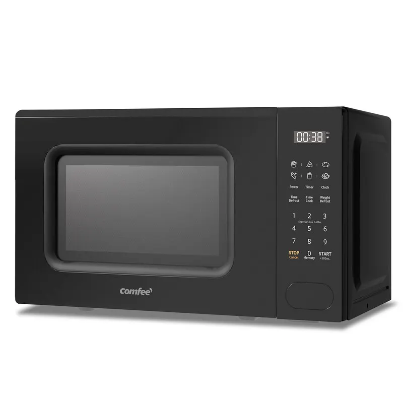 Comfee' Micro-ondes numérique 20L, 700W - Noir avec 6 menus prédéfinis, fonction décongélation et 11 niveaux de puissance - CM-E202CC(BK)
