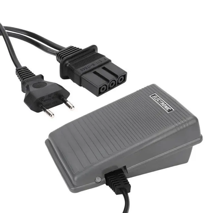 Commutateur de pédale au pied - Brother - Machine à coudre - 220-240V - Antidérapante - Ignifuge