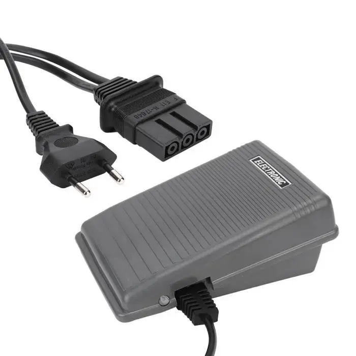 Commutateur de Pédale au Pied - Brother - Machine à Coudre - 220-240V - Antidérapante - Ignifuge