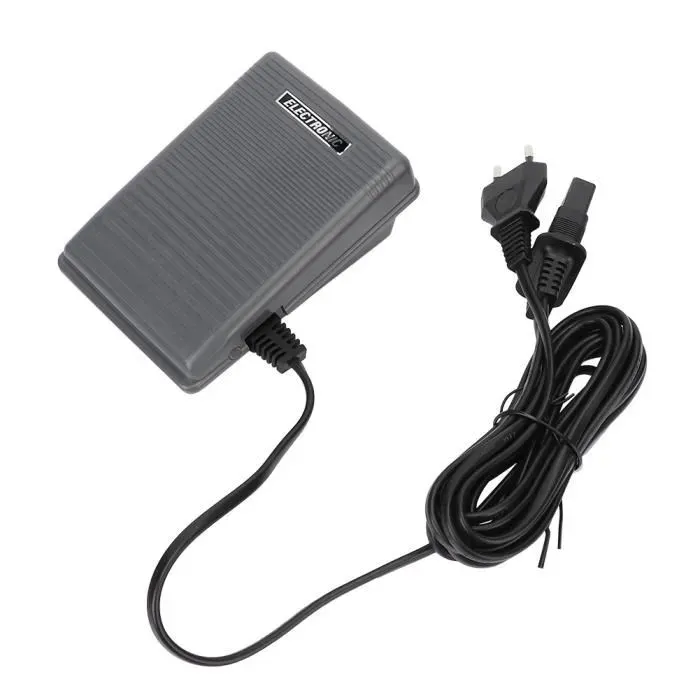Commutateur de Pédale au Pied et Câble dalimentation pour Machine à Coudre - SALUTUYA - Brother - Gris