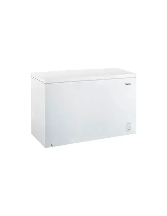 Congélateur coffre blanc FrigeluX CCO400BE – 395 L – Classe E – 1355 cm – Thermomètre digital – Dégivrage facile