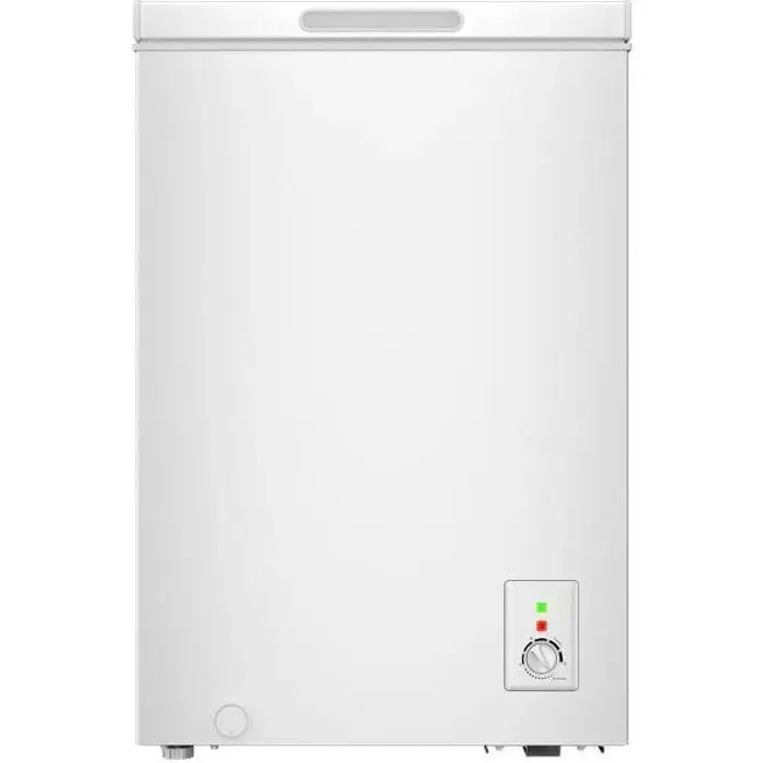 Congélateur coffre CHiQ 99Lcongélation 4 étoilesgrille métallique porte stationnaireFaible bruitBlanc FCF98DE