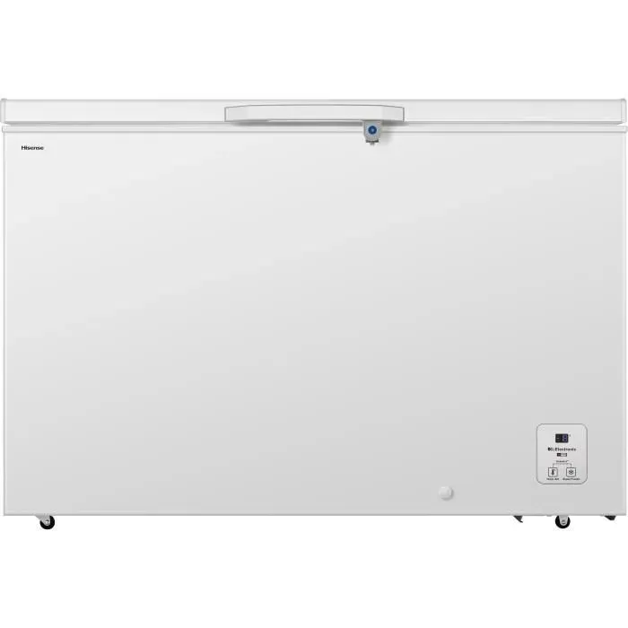 Congélateur coffre - HISENSE - FC484D4AWLYD - 2 paniers - 372 L - Eclairage Led - Classe D