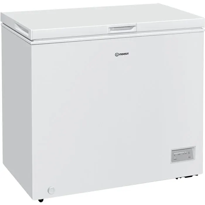 Congélateur coffre - INDESIT - INCF2464E1 - Classe E - 246L - 40db(A) - Fonctionne en pièce froide (-15°) - 845x955x615