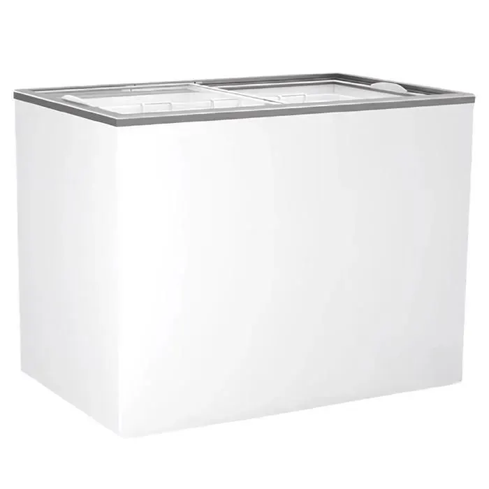 Congélateur coffre vitré - PESAGE MB - 197 L - vitre plate coulissante - ≤ -18°C - LED & serrure