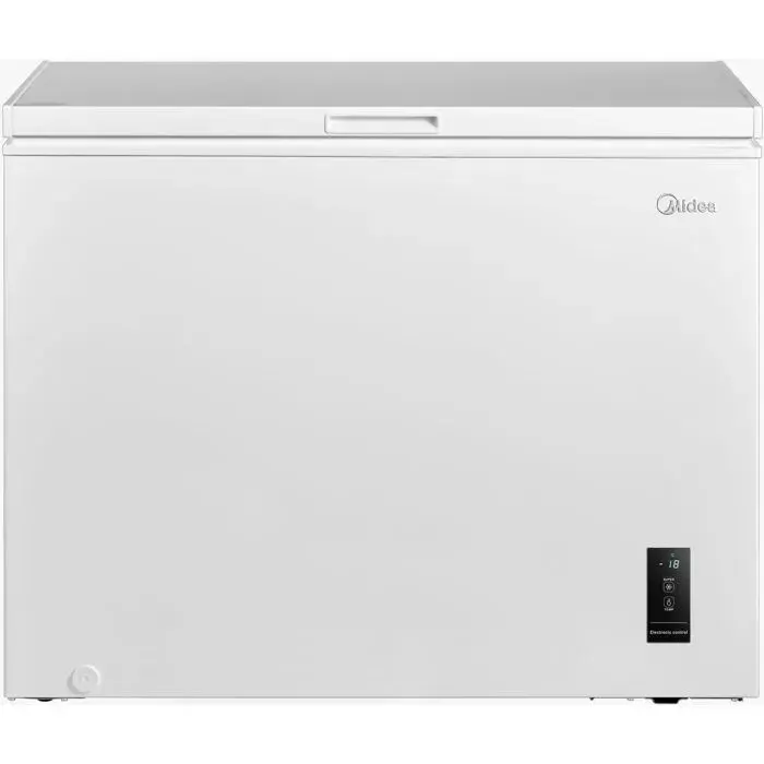 Congélateur horizontal blanc - Midea - 290 l - Commande électronique - Congélation rapide - Affichage LED - Pose libre — coloris Blanche