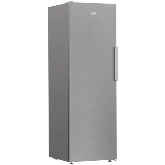 Congélateur vertical gris ou argenté - Beko - 286 l - No Frost complet - Commande électronique - Dégivrage automatique