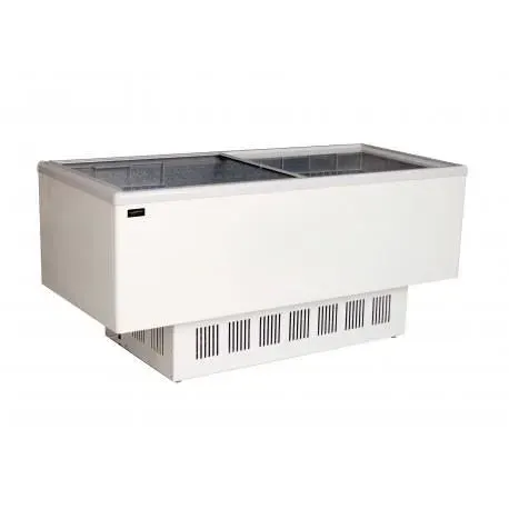 Congelateur Vitre - COMBISTEEL - 526 L - Froid statique - 90 hrs - Blanc