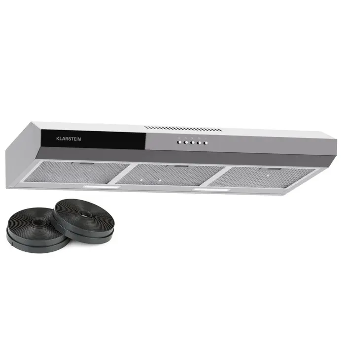 Contempo 90cm 199m³/h Hotte Tiroir Argent