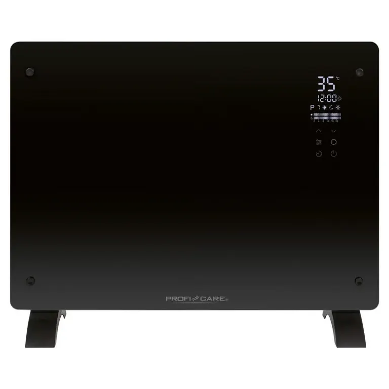 Convecteur en verre 1500W Noir Proficare PC-GKH3118-Noir - Neuf