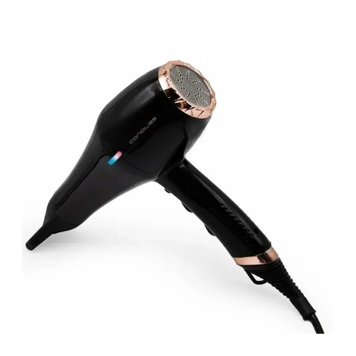 Corioliss Sèche-cheveux professionnel HD Flow+ Gloss Black Copper 2000W - 340 g 2 températures 2 vitesses