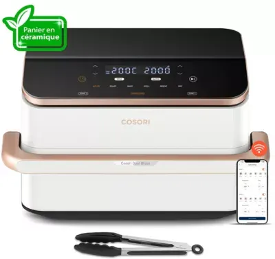 Cosori - Friteuse Sans Huile Twinfry Pro 10l White Kaapafcsseu0277a