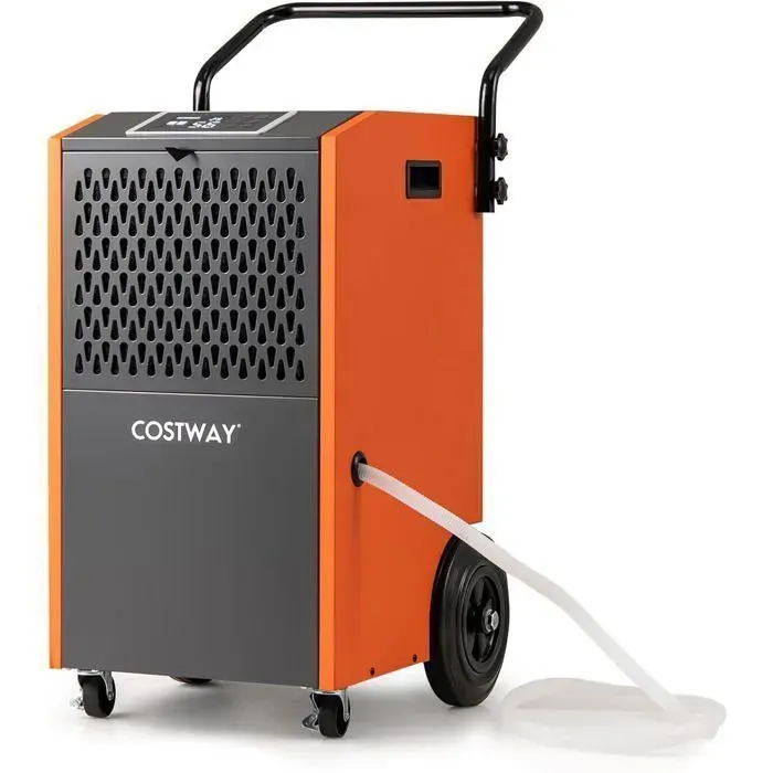 COSTWAY Déshumidificateur d’Air Electrique Industriel 73 L/Jour Professionnel Minuterie 24H Surface 230m2/695m3