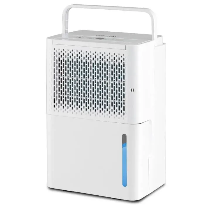 COSTWAY Déshumidificateur Portable 12L-Jour Réservoir dEau 21L Pièces à 15 m² Modes Continu-Séchage-Auto Minuterie 24H Panneau LED