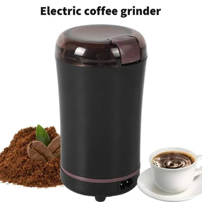 COSYHOMES 150W moulin à café électrique pour légumes secs noir