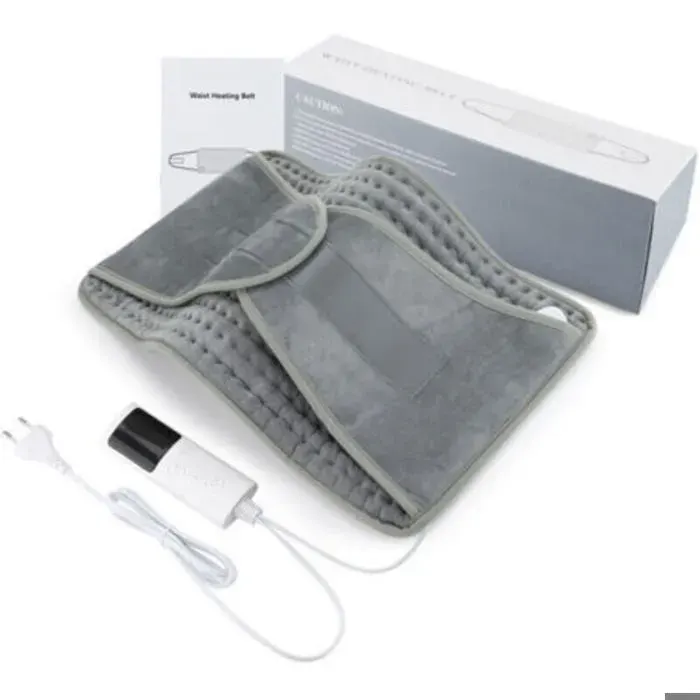 Coussin Chauffant Electrique125x30CM Ceinture Chauffante Lombaire Avec 9 Niveaux De Chauffage 4 Minuterie dArrêt Automatique L