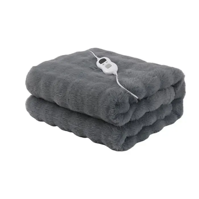 Couverture chauffante 120x60cm doux double face chaud - ATELIX - multi-usages texture délicate pliable chauffage rapide économe pe