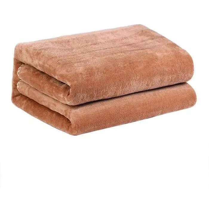 Couverture chauffante 9 niveaux de température 150x80 cm minuterie chauffage rapide matière confort protection contre la surc