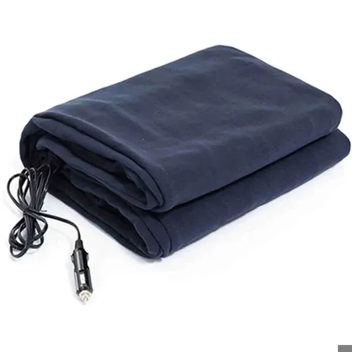 Couverture Chauffante Électrique 12V pour Voiture - JINFGERNE - Idéale pour Hiver Chauffage Rapide et Confortable Utilisation à