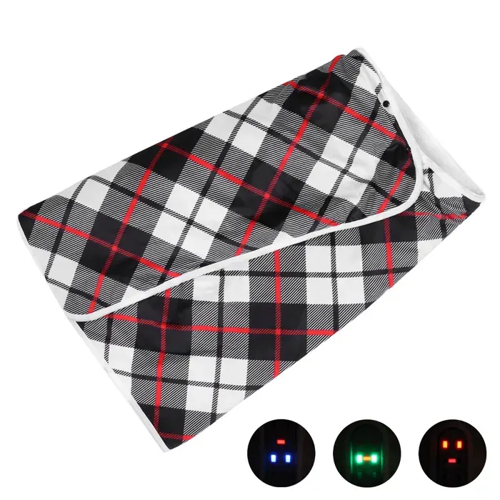 Couverture chauffante électrique USB avec 3 niveaux de chauffage pour la maison